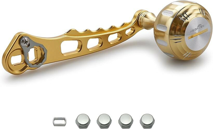 バリエーションコード : 2b929nq3j6商品コード2b6qftws9x商品名90mm/105mm リール ハンドル 19mm ノブ搭載 シマノ SHIMANO ダイワ DAIWA アブ Abu 通用 ベイトリール 用 Arch Pillar SeriesブランドHEIGHTENカラー105mm - ガンメタル＆ブラックサイズ等105mm特徴: 軸芯距離88mm/90mm/105mm航空アルミハンドル、19mm軽量ノブ搭載。サイズ: ハンドル軸心距離88mm/90mm/105mm、ノブ直径19mm 「88mm総重」34.5g「90mm総重」30g「105mm総重」32.5g (センターナット含む重量)「素材」70航空アルミ。90mm/105mmハンドル付属品: 転換スリーブ1個、4x7mmセンターナット2個、5x8mmセンターナット2個、DAIWA STEEZセンターナット1個、レンチ1個。88mmハンドル付属品: 6角ワッシャー 6個(取付部4x7mm、5x8mm)、4x7mmセンターナット2個、5x8mmセンターナット2個、DAIWA STEEZセンターナット1個、レンチ1個。適応機種: 取付部4x7mm、5x8mmのDAIWA， SHIMANO， ABU GARCIAのベイトリールに適用。※ 他ネットショップでも併売しているため、ご注文後に在庫切れとなる場合があります。予めご了承ください。※ 品薄または希少等の理由により、参考価格よりも高い価格で販売されている場合があります。ご注文の際には必ず販売価格をご確認ください。※ 沖縄県、離島または一部地域の場合、別途送料の負担をお願いする場合があります。予めご了承ください。※ お使いのモニタにより写真の色が実際の商品の色と異なる場合や、イメージに差異が生じることがあります。予めご了承ください。※ 商品の詳細（カラー・数量・サイズ 等）については、ページ内の商品説明をご確認のうえ、ご注文ください。※ モバイル版・スマホ版ページでは、お使いの端末によっては一部の情報が表示されないことがあります。すべての記載情報をご確認するには、PC版ページをご覧ください。