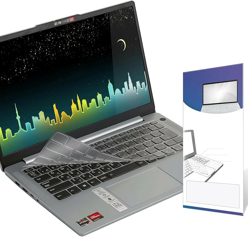 2023-2024発売14 Lenovo Yoga 7i Gen8/ 770i/ 用 キーボードカバー 日本語JIS配列 保護 フィルム 高い透明感 (無地, Yoga 14)