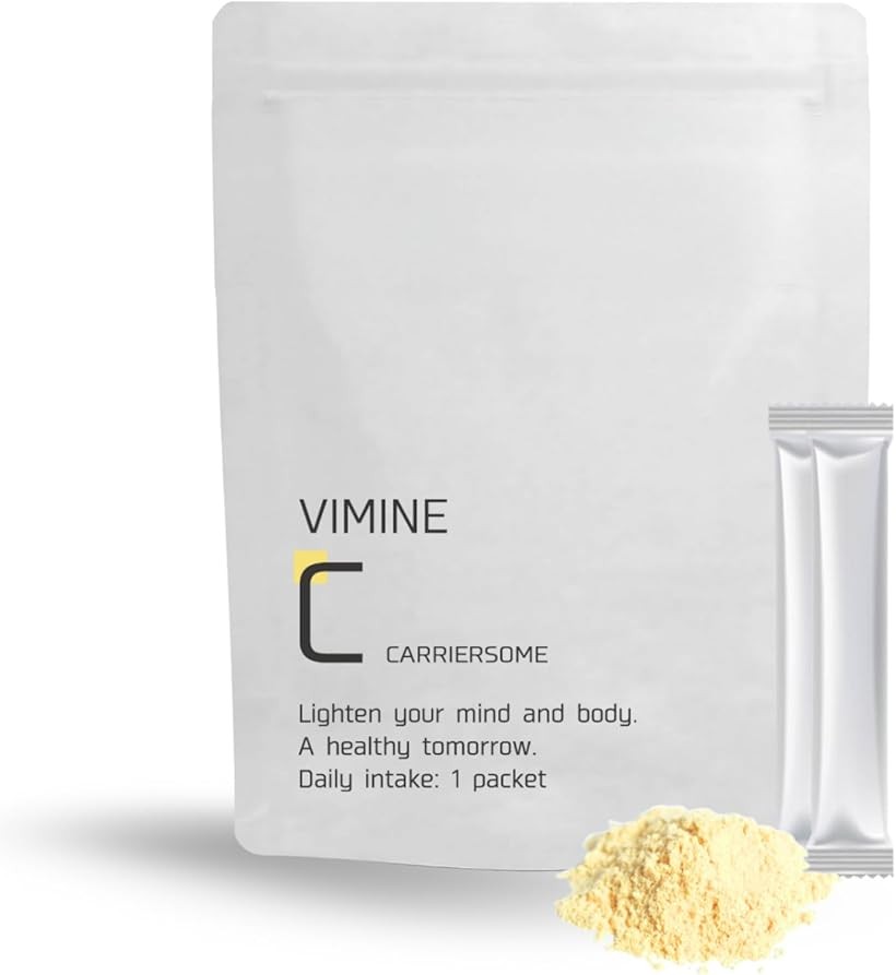 商品コード2br5s63tqi商品名株式会社AXIS VIMINE C ビタミンC サプリメント 30包入ブランドVIMINE口の中で溶ける飲みやすい粉末タイプです。美と健康を長時間サポートする「美容＆健康　ビタミンC」サプリメントです。美肌と健康の維持に欠かせないビタミンCは、体内で生成できず、速やかに体外へ排出されてしまうため、継続的な補給が重要です。「VIMINE C」は、この課題に着目し、体内で長時間作用するよう設計されています。また、VIMINE Cは、3種類（リポソームビタミンC・油脂コーティングビタミンC・水溶性ビタミンC）の吸収速度が異なるビタミンCを合計1，500mgも高配合しています。これは、栄養機能食品として定められた基準値1，000mgを超える高配合です。独自のトリプル処方により、長時間にわたりビタミンCを補給し続け、体内の健康維持をサポートします。※ 他ネットショップでも併売しているため、ご注文後に在庫切れとなる場合があります。予めご了承ください。※ 品薄または希少等の理由により、参考価格よりも高い価格で販売されている場合があります。ご注文の際には必ず販売価格をご確認ください。※ 沖縄県、離島または一部地域の場合、別途送料の負担をお願いする場合があります。予めご了承ください。※ お使いのモニタにより写真の色が実際の商品の色と異なる場合や、イメージに差異が生じることがあります。予めご了承ください。※ 商品の詳細（カラー・数量・サイズ 等）については、ページ内の商品説明をご確認のうえ、ご注文ください。※ モバイル版・スマホ版ページでは、お使いの端末によっては一部の情報が表示されないことがあります。すべての記載情報をご確認するには、PC版ページをご覧ください。本製品は、GMP認定の協和薬品株式会社 本社工場で製造されました。ただし、GMP製品マークの個別審査を受けたものではありません。名称：ビタミンC含有加工食品原材料：イソマルトデキストリン(国内製造) 、マルチトール、デキストリン、うんしゅうみかんエキス末、植物性油脂/ビタミンC、L-シスチン、甘味料(ステビア)、微粒酸化ケイ素、レシチン、加工デンプン、パントテン酸カルシウム、ビタミンB2、植物性ステロール、ビタミンP、ビタミンD内容量：:60g(30 包 )賞味期限：パッケージに記載保存方法：高温・多湿、直射日光を避け、なるべく涼しい所に保存してください。販売者：株式会社AXIS +AK石川県金沢市入江2丁目238番地栄養成分表示：1 包 (2g) 当 た りエネルギー:7.3kcal/たんぱく質:0.03g/脂質:0.02g/炭水化物:1.75g食塩相当量:0.16g/ビタミンC:1500mg製造国　：日本商品区分：サプリメント広告文責：株式会社エムライン　050-1721-2820＊1日摂取目安量:1包＊お召し上がり方:1日あたり1包を目安に、水またはぬるま湯などでお召し上がりいただくか、粉末をそのまま口の中で溶かしてお召し上がりください。［ご注意］本品は天然由来原料を使用しているため、色や風味に差が生じる場合がありますが、品質に問題はありません。・体質や体調によりまれに合わない場合がありますが、その場合はご使用をお控えください。・通院、入院中の方や妊娠、授乳中の方は、ご使用になる前に医師にご相談ください。・食物アレルギーのある方は、原材料名をご参照の上お召し上がりにならないでください。・小さなお子様の手の届かないところに保管してください。・開封後はすみやかにお召し上がりください。・賞味期限の過ぎた製品はお召し上がりにならないでください。食生活は、主食、主菜、副菜を基本に、食事のバランスを。