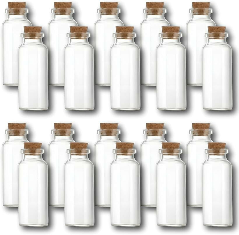 バリエーションコード : 2bk5oi09p3商品コード2bk5okp55g商品名小瓶 コルク瓶 20本セット ミニボトル ガラス瓶 コルク栓付き 小物入れ 保存容器 ハンドメイド ビーズ 手芸 パーツ 小分け 保管 インテリアブランドENN LLCカラー18ml「細かなアイテムをスッキリ整理」手芸用ビーズやアクセサリーパーツの小分けに便利なコルク栓付きガラス小瓶です。散らかりがちな小物もきれいに収納できます。「たっぷり使える大容量20個セット」ハンドメイド作品の素材保管や、複数種類のアイテムを分類したい時など、様々な用途で気兼ねなく使えるお得なセットです。「コンパクトなミニサイズ」可愛らしい手のひらサイズ。省スペースで収納でき、机や棚に並べて飾るだけでおしゃれな空間を演出します。「中身が一目でわかる透明ガラス」透明度が高いので何が入っているかすぐに確認でき、探す手間が省けます。ドライフラワーや色のついた砂を入れたDIY素材としても活躍します。「しっかり閉まるコルク蓋」温かみのあるコルク蓋が優しく密閉します。小さなパーツの紛失を防ぎ、ホコリから守っていつでも清潔な状態で保管することができます。＊モニターの環境により、色の見え方に若干差が生じる場合がございます。※ 他ネットショップでも併売しているため、ご注文後に在庫切れとなる場合があります。予めご了承ください。※ 品薄または希少等の理由により、参考価格よりも高い価格で販売されている場合があります。ご注文の際には必ず販売価格をご確認ください。※ 沖縄県、離島または一部地域の場合、別途送料の負担をお願いする場合があります。予めご了承ください。※ お使いのモニタにより写真の色が実際の商品の色と異なる場合や、イメージに差異が生じることがあります。予めご了承ください。※ 商品の詳細（カラー・数量・サイズ 等）については、ページ内の商品説明をご確認のうえ、ご注文ください。※ モバイル版・スマホ版ページでは、お使いの端末によっては一部の情報が表示されないことがあります。すべての記載情報をご確認するには、PC版ページをご覧ください。