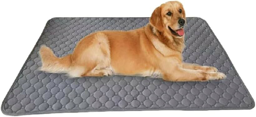 洗える ペットシーツ 犬 おしっこマット おしっこシート 大判 ペット用 速乾 介護 (グレー, 150x90cm 1枚)