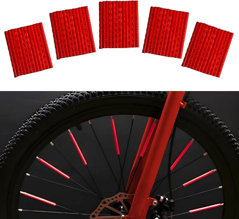 バリエーションコード : 2brxrqyifr商品コード2brxrpot96商品名自転車 リフレクター 反射 夜間 可視 安全 サイクリング スポーク ホイール ND-0432-R07ブランドNYANDELMOカラーレッドサイズ等72本「サイズ・バリエーション」サイズ：長さ75mmx直径5.5mm（内径1.8mm～2.5mm対応） / 素材：高耐久ABSチューブ＋高輝度反射フィルム / 適合車種：一般的なシティサイクル（ママチャリ）、ロードバイク、クロスバイク、MTB、子供用自転車、車椅子など（＊スポーク形状が特殊な場合を除く） / 豊富なカラーバリエーションで愛車をスタイリッシュにカスタマイズ可能です。「360度全方位の視認性で夜道の安全を守る」夕暮れ時や夜間の走行中、車のヘッドライトを反射し、ドライバーへいち早く存在を知らせます。360度どの角度からも光を反射するため、一般的なリアリフレクター（後方のみ）ではカバーできない側面からの衝突リスクを大幅に軽減。大切なお子様の塾通いや、毎日の通勤・通学の安全対策として必須のアイテムです。「工具不要・パチッとはめるだけの簡単装着」専門的な工具や複雑な作業は一切不要です。スポーク（車輪の針金部分）に側面の切り込みを合わせ、親指でグッと押し込むだけで誰でも簡単に取り付けられます。しっかりフィットする設計のため走行中に外れにくく、位置調整もスライドさせるだけで自由自在。届いたその日からすぐに安全対策を始められます。「走行性能を損なわない超軽量」1本あたりわずか約1g台の超軽量設計のため、快適な走りを維持できます。汚れても拭き取りやすくメンテナンスも簡単な仕様です。「耐久性に優れたABS素材と鮮やかな発色」雨や泥汚れ、紫外線に強いABS樹脂を採用しており、長期間使用しても劣化しにくい仕様です。昼間は鮮やかなカラーでホイールのアクセントとしておしゃれに機能し、夜間は反射材として安全をサポートします。自分だけのオリジナル自転車作りにも最適です。※ 他ネットショップでも併売しているため、ご注文後に在庫切れとなる場合があります。予めご了承ください。※ 品薄または希少等の理由により、参考価格よりも高い価格で販売されている場合があります。ご注文の際には必ず販売価格をご確認ください。※ 沖縄県、離島または一部地域の場合、別途送料の負担をお願いする場合があります。予めご了承ください。※ お使いのモニタにより写真の色が実際の商品の色と異なる場合や、イメージに差異が生じることがあります。予めご了承ください。※ 商品の詳細（カラー・数量・サイズ 等）については、ページ内の商品説明をご確認のうえ、ご注文ください。※ モバイル版・スマホ版ページでは、お使いの端末によっては一部の情報が表示されないことがあります。すべての記載情報をご確認するには、PC版ページをご覧ください。
