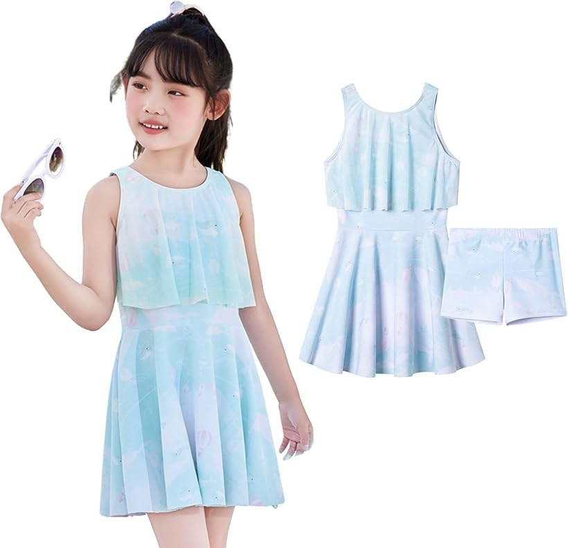 バリエーションコード : 2buy6q9lrd商品コード2buy8q8dto商品名水着 キッズ 女の子 子供 ワンピース セパレート 可愛い 夏 海 ショートパンツ付き 旅行 プール 海水浴 水遊びブランドmangokingカラーブルーサイズ等120「キッズ水着 女の子用 2点セット（ワンピース＋ショートパンツ）95cm～160cm 子供用」「特徴」女の子が喜ぶ可愛らしい動きやすいデザイン。ワンピースタイプとショートパンツのセット。「素材」速乾性に優れた素材を使用し、快適な着心地。「夏休み」プール、海水浴、スイミングスクール、夏のレジャー、旅行など「注意事項」お子様の体型に合わせてサイズをお選びください。モニター環境により実際の商品と色味が異なる場合があります。素材構成100% ポリエステル※ 他ネットショップでも併売しているため、ご注文後に在庫切れとなる場合があります。予めご了承ください。※ 品薄または希少等の理由により、参考価格よりも高い価格で販売されている場合があります。ご注文の際には必ず販売価格をご確認ください。※ 沖縄県、離島または一部地域の場合、別途送料の負担をお願いする場合があります。予めご了承ください。※ お使いのモニタにより写真の色が実際の商品の色と異なる場合や、イメージに差異が生じることがあります。予めご了承ください。※ 商品の詳細（カラー・数量・サイズ 等）については、ページ内の商品説明をご確認のうえ、ご注文ください。※ モバイル版・スマホ版ページでは、お使いの端末によっては一部の情報が表示されないことがあります。すべての記載情報をご確認するには、PC版ページをご覧ください。