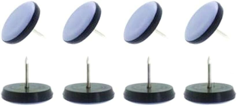 家具スライダー ネイル付き 家具移動パッド 傷防止 丸 (20個セット, 25mm)