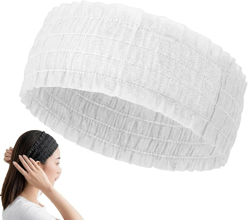 バリエーションコード : 2brv2py2f1商品コード2brcijsxjf商品名使い捨てヘアバンド 不織布 ヘアターバン ヘッドバンド ヘアキャップ 洗顔 エステ 業務用ブランドトカリリカラーホワイトサイズ等100「衛生的な個包装タイプ」 1枚ずつ袋に入っているため、保管時も汚れが付かず、エステやサロンの備品としてそのまま配布可能です。「締め付けを抑えた伸縮性」 適度に伸びる素材を使用しており、頭部に合わせてフィットします。長時間の使用でも過度な圧迫感を与えにくい設計です。「軽量で持ち運びやすい」 1枚あたりが軽く、かさばらないため、旅行や出張、スパ施設などへの持ち出しにも適しています。「仕様・サイズ」 ＊セット内容：50枚 or 100個入り ＊カラー：ホワイト ブラック ＊素材：不織布 ＊サイズ：フリーサイズ。＊使い捨て製品のため、再利用を前提とした強度ではありません。※ 他ネットショップでも併売しているため、ご注文後に在庫切れとなる場合があります。予めご了承ください。※ 品薄または希少等の理由により、参考価格よりも高い価格で販売されている場合があります。ご注文の際には必ず販売価格をご確認ください。※ 沖縄県、離島または一部地域の場合、別途送料の負担をお願いする場合があります。予めご了承ください。※ お使いのモニタにより写真の色が実際の商品の色と異なる場合や、イメージに差異が生じることがあります。予めご了承ください。※ 商品の詳細（カラー・数量・サイズ 等）については、ページ内の商品説明をご確認のうえ、ご注文ください。※ モバイル版・スマホ版ページでは、お使いの端末によっては一部の情報が表示されないことがあります。すべての記載情報をご確認するには、PC版ページをご覧ください。