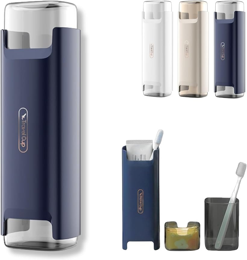 歯ブラシケース 携帯用 3in1xラグジュアリー コップ付き 大容量 電動歯ブラシ 旅行...