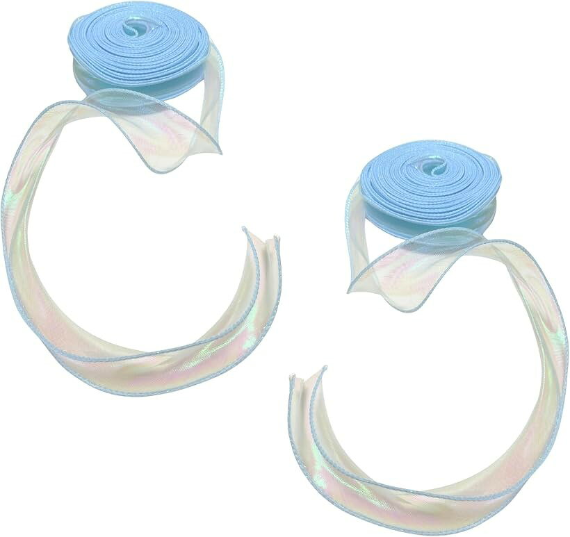 バリエーションコード : 2bkyv5pcfv商品コード2bkyvuhjjy商品名オーガンジーリボン シフォン 光沢 結婚式 手芸 ラッピングブランドレタヤカラーオーロラブルーサイズ等40mm 27m　2個「幻想的に輝くオーロラアイスブルー」 光の角度によって表情を変える、美しいグラデーションが魅力のシフォンオーガンジーリボンです。淡く洗練されたアイスブルーにオーロラの輝きを纏わせました。上品な透け感と艶やかな光沢があり、特別な日の演出から日常のデザインまで、ワンランク上の華やかさをプラスします。「特別な1日を彩るウェディング装飾」 洗練されたシアーな質感は、結婚式や披露宴といったウェディングシーンのデコレーションに最適です。会場のテーブルコーディネートやウェルカムボードの装飾、招待状や席次表などのペーパーアイテムのアクセントとして気品を添えます。プチギフトを包むリボンとしても見栄えがよく、お洒落で記憶に残る演出をサポート。大切なゲストを迎える空間を、透明感あふれるオーロラブルーの色彩でエレガントに仕立て上げることができます。「手芸やヘアアクセサリーのハンドメイドに」 ワイヤー無しのフィッシュテールチュールです。適度なハリとしなやかさを兼ね備えているため、形を美しくキープしやすいのが特徴です。ハンドメイド作家様の作品づくりや手芸、DIYに使い易いリボンです。ボリューム感のあるヘアゴムや上品なリボンバレッタ、コサージュ、ドール服の製作など、さまざまな裁縫・加工用途において扱いやすい素材です。アイデア次第で様々な形にアレンジが可能で、フリルを寄せたり重ねたりすることで、さらに深みのある美しい発色を引き出せます。「記憶に残る華やかなギフトラッピング」 幅40mmと存在感のある太さがあり、誕生日や記念日、各種お祝いのプレゼント包装に適しています。1巻で約27メートルの大容量業務用サイズとなっているため、大きめのボックスや、店舗での大量ラッピングにお使いいただけます。綺麗なリボン結びを作りやすく、いつもの贈り物に巻くだけで、まるでセレクトショップのようなお洒落で特別感のあるギフトに仕上がります。「利便性の高い大容量ロール仕様」 リボンの幅は使い勝手の良い4cm、長さはしっかり使える27mのロール仕様でお届けします。ハンドメイドの資材や包装用として、惜しみなく使えるボリューム感がビジネスや趣味の活動を強力に支えます。オーロラのような煌めきとシフォンの透け感が織りなす絶妙なニュアンスカラーを、ぜひ様々な用途でお役立てください。※ 他ネットショップでも併売しているため、ご注文後に在庫切れとなる場合があります。予めご了承ください。※ 品薄または希少等の理由により、参考価格よりも高い価格で販売されている場合があります。ご注文の際には必ず販売価格をご確認ください。※ 沖縄県、離島または一部地域の場合、別途送料の負担をお願いする場合があります。予めご了承ください。※ お使いのモニタにより写真の色が実際の商品の色と異なる場合や、イメージに差異が生じることがあります。予めご了承ください。※ 商品の詳細（カラー・数量・サイズ 等）については、ページ内の商品説明をご確認のうえ、ご注文ください。※ モバイル版・スマホ版ページでは、お使いの端末によっては一部の情報が表示されないことがあります。すべての記載情報をご確認するには、PC版ページをご覧ください。
