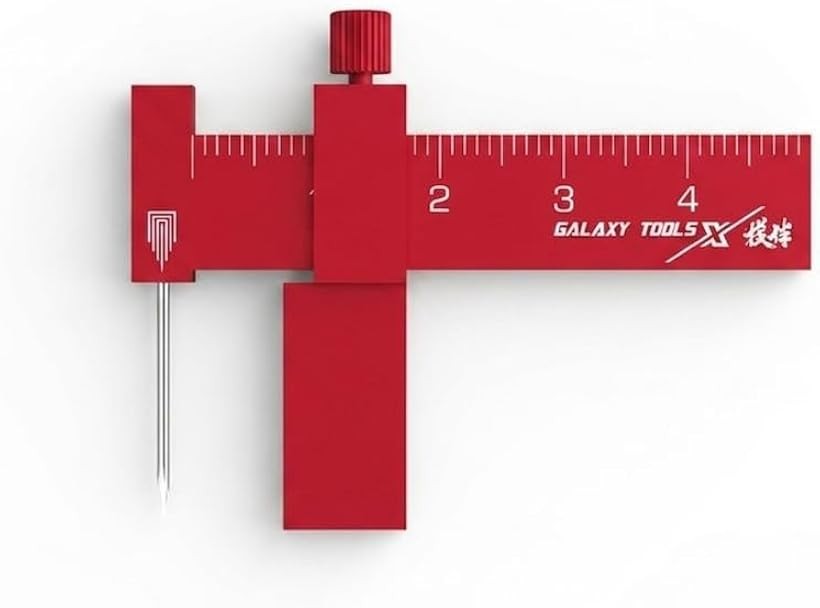 スジボリ タガネ プラモデル すじぼり 工具 筋彫り ラインチゼル 平行線 (レッド, 3cm✖6cm)