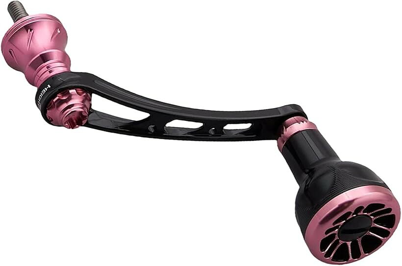 バリエーションコード : 2b4qw5rg1j商品コード2bk5yprjps商品名56mm リール ハンドル シマノ SHIMANO ダイワ DAIWA 通用 スピニングリール 用 Arch EngineブランドHEIGHTENカラーV2.0 - ブラックノブ - ブラック＆桜ピンクサイズ等56mm「特徴」新型Archハンドルで更に軽い、突き出すT型ノブで手から外しにくい、滑りにくい、スカートDIY可能、ソケット高さ調整可能。「サイズ」ハンドル軸心距離56mm、ノブ直径24.5mm 「総重」25.8g「素材」70シリーズ航空アルミ。「付属」SHIMANO ソケット 1個、DAIWA ソケット 1個、レンチ1個。「適応機種」SHIMANO、DAIWA通用。SHIMANO、DAIWAのスピニングリールハンドルに適用。※ 他ネットショップでも併売しているため、ご注文後に在庫切れとなる場合があります。予めご了承ください。※ 品薄または希少等の理由により、参考価格よりも高い価格で販売されている場合があります。ご注文の際には必ず販売価格をご確認ください。※ 沖縄県、離島または一部地域の場合、別途送料の負担をお願いする場合があります。予めご了承ください。※ お使いのモニタにより写真の色が実際の商品の色と異なる場合や、イメージに差異が生じることがあります。予めご了承ください。※ 商品の詳細（カラー・数量・サイズ 等）については、ページ内の商品説明をご確認のうえ、ご注文ください。※ モバイル版・スマホ版ページでは、お使いの端末によっては一部の情報が表示されないことがあります。すべての記載情報をご確認するには、PC版ページをご覧ください。「特徴」T型ノブで手から外しにくい、滑りにくい。新型ハンドルで更に軽い、スカートDIY可能、スカート緩まない。「適応機種」SHIMANO、DAIWA通用。SHIMANO、DAIWAのスピニングリールハンドルに適用。「商品特性」：綺麗な外観、高性能素材、CNC精密加工技術，丈夫で軽い、耐海水、耐腐食、耐久性、安定回転、滑り止め設計、キャップ緩み止め設計、錆付かない、コントロール性能上がり、人体工学設計で疲れない。