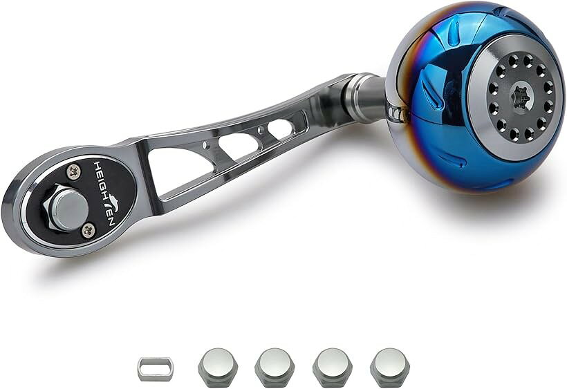 バリエーションコード : 2bk53l0gv0商品コード2bk53p5g9s商品名リール ハンドル ハンドルノブ シマノ SHIMANO ダイワ DAIWA アブ Abu ベイトリール Aurora Ach SeriesブランドHEIGHTENカラー焼き色 - 45mm - ガンメタルサイズ等80-90mm 可変「特徴」新型の70航空アルミ製の軽量、強度アップハンドル、焼き色38mm/45mmパワーノブ搭載。「サイズ1」ノブ直径38mm、ハンドル軸心距離65mm/75mm可変「総重」35.5g 「サイズ2」ノブ直径38mm、ハンドル軸心距離80mm/90mm可変「総重」40g 「サイズ3」ノブ直径45mm、ハンドル軸心距離80mm/90mm可変「総重」58.5g 「素材」70シリーズ航空アルミ。「65mm/75mm可変付属品」8x5mmナット2個、7x4mmナット2個、DAIWA M4センターネジ1個、転換スリーブ1個。「80mm/90mm可変付属品」8x5mmナット2個、7x4mmナット2個、転換スリーブ1個。「適応機種」取付部4x7mm、5x8mmのDAIWA， SHIMANO， ABU GARCIAのベイトリールに適用。※ 他ネットショップでも併売しているため、ご注文後に在庫切れとなる場合があります。予めご了承ください。※ 品薄または希少等の理由により、参考価格よりも高い価格で販売されている場合があります。ご注文の際には必ず販売価格をご確認ください。※ 沖縄県、離島または一部地域の場合、別途送料の負担をお願いする場合があります。予めご了承ください。※ お使いのモニタにより写真の色が実際の商品の色と異なる場合や、イメージに差異が生じることがあります。予めご了承ください。※ 商品の詳細（カラー・数量・サイズ 等）については、ページ内の商品説明をご確認のうえ、ご注文ください。※ モバイル版・スマホ版ページでは、お使いの端末によっては一部の情報が表示されないことがあります。すべての記載情報をご確認するには、PC版ページをご覧ください。