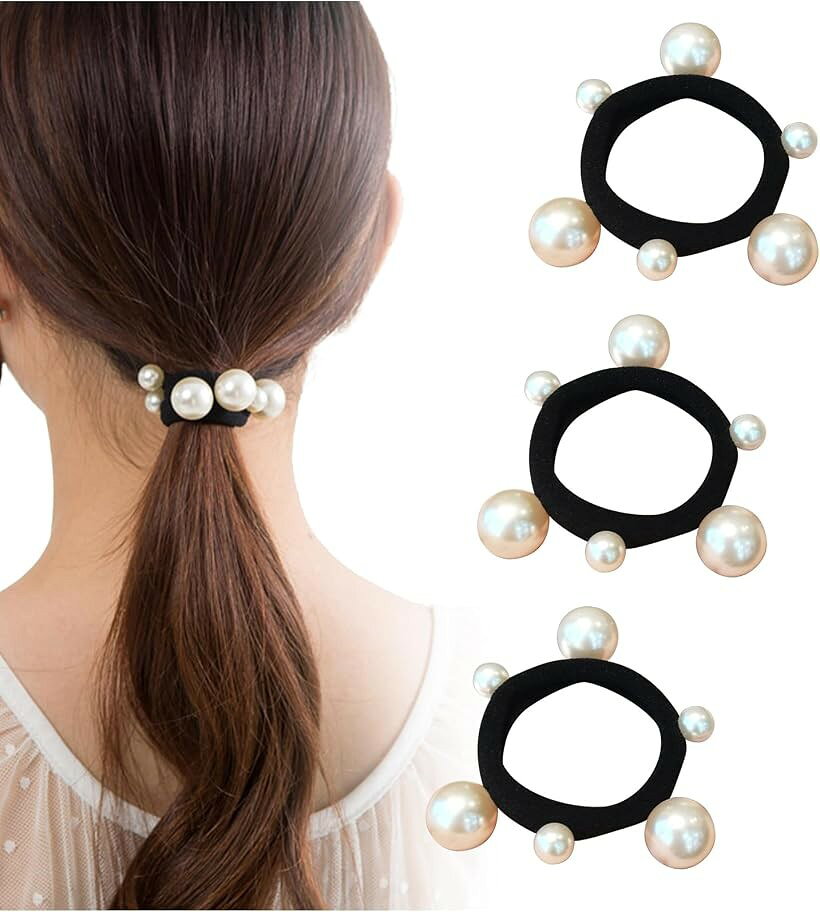 商品コード2b94ow2ftc商品名ヘアゴム ヘアアクセサリー パール 3個セット 黒ゴム ジャージヘアゴム ソフトヘアゴム 韓国風ブランドHerbeluemily(ハベルミリィ)「フェミニンなヘアスタイルをかなえる」小ぶりで可愛いパールデザインのヘアゴム。派手になりすぎない落ち着いた大人かわいいデザインで普段のヘアアレンジに彩を添えます。「シンプルなまとめ髪をオシャレに」ざっくりとしたお団子やポニーテールなどに使用するだけで、こなれた印象のお洒落スタイルが完成します。結んでも髪に跡が残りにくいシームレスヘアゴムで、しっかり結わくことができながらきつくなりすぎず、摩擦を軽減することで髪を保護できる優れもの。「活躍シーンはいろいろ」さりげないながらも上品なデザインで大人かわいく。様々なシーンで大活躍します。OLさんの会社でのまとめ髪や学生さんのスクールヘアアレンジや運動や部活の時のまとめ髪に。コードや小物をまとめることも。「贈り物にも最適」お友達や親子でのお揃いに。しっかり髪をまとめながらかわいいヘアスタイルを実現するヘアゴムはプレゼントやギフトにも喜ばれます。「商品仕様」ヘアゴム：外径約5cm パール大：直径約1.5cm パール小：直径約1cm※ 他ネットショップでも併売しているため、ご注文後に在庫切れとなる場合があります。予めご了承ください。※ 品薄または希少等の理由により、参考価格よりも高い価格で販売されている場合があります。ご注文の際には必ず販売価格をご確認ください。※ 沖縄県、離島または一部地域の場合、別途送料の負担をお願いする場合があります。予めご了承ください。※ お使いのモニタにより写真の色が実際の商品の色と異なる場合や、イメージに差異が生じることがあります。予めご了承ください。※ 商品の詳細（カラー・数量・サイズ 等）については、ページ内の商品説明をご確認のうえ、ご注文ください。※ モバイル版・スマホ版ページでは、お使いの端末によっては一部の情報が表示されないことがあります。すべての記載情報をご確認するには、PC版ページをご覧ください。