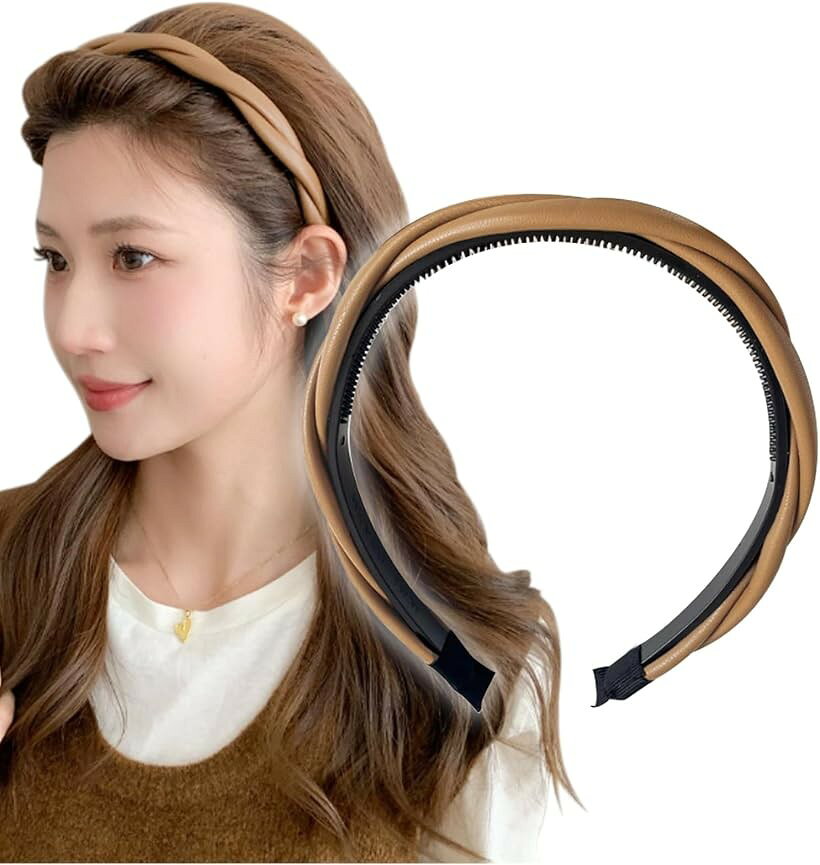 バリエーションコード : 2b995chf9q商品コード2b995cplwc商品名カチューシャ フェイクレザー ヘアバンド クロス ねじり ツイストブランドHerbeluemily(ハベルミリィ)カラーモカサイズ等中シーズン関係なく大活躍。こだわったツイストデザインがかわいいカチューシャ。派手になりすぎないシンプルなデザインでコーディネートに取り入れやすく、どんなシーンでも使いやすい。幅広めなサイズでこなれたトレンド感を演出するレザー風カチューシャ。一つ加えるだけで垢抜けた印象に。学生さんの学校でのヘアスタイルや、OLさんのオフィスカジュアルスタイル、通勤・通学のお供にもおすすめ。洗顔やスキンケア用のヘアバンドとしても。デイリーに使えるカジュアルコーデやパーティシーンなどのフォーマルシーンやオケージョンスタイルにも使えるシンプルカチューシャ。難しいヘアアレンジをしなくてもあっという間におしゃれなヘアスタイリングに。どなたでもおしゃれにご着用いただけるデザインなのでお友達とのお揃いコーデやご家族へのプチギフト、母の日のプレゼントとしてもおすすめです。ライブやイベントなどの推し活時のヘアメイクにもおすすめ。商品サイズ：全長約41cmx幅約1.5cm※ 他ネットショップでも併売しているため、ご注文後に在庫切れとなる場合があります。予めご了承ください。※ 品薄または希少等の理由により、参考価格よりも高い価格で販売されている場合があります。ご注文の際には必ず販売価格をご確認ください。※ 沖縄県、離島または一部地域の場合、別途送料の負担をお願いする場合があります。予めご了承ください。※ お使いのモニタにより写真の色が実際の商品の色と異なる場合や、イメージに差異が生じることがあります。予めご了承ください。※ 商品の詳細（カラー・数量・サイズ 等）については、ページ内の商品説明をご確認のうえ、ご注文ください。※ モバイル版・スマホ版ページでは、お使いの端末によっては一部の情報が表示されないことがあります。すべての記載情報をご確認するには、PC版ページをご覧ください。