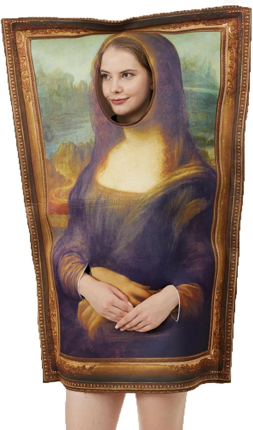 モナリザ コスプレ 衣装 肖像画 絵画 変身 仮装 アート 美術 なりきり ユニーク 面...