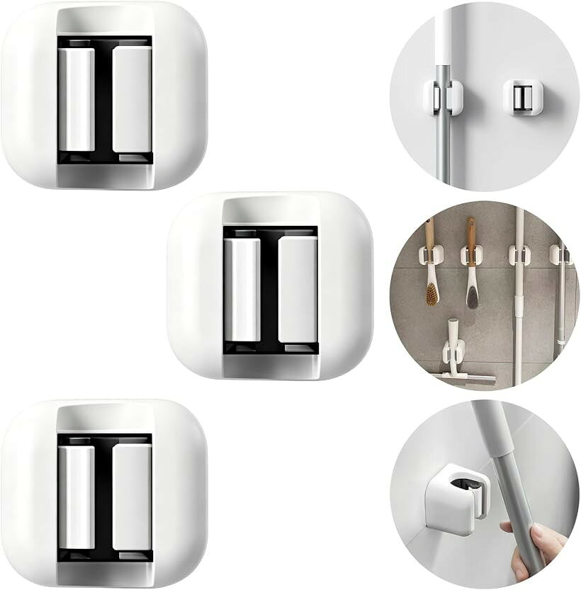 商品コード2bku6ikr2w商品名壁掛けモップホルダー 対応径φ8～28mmモップクリップ モップスタンド モップ ほうき 傘 掃除道具の浮かせる収納に最適ブランドYOOTASIOカラーホワイト3個入りモップホルダーのサイズ：約6.5x4.3x5cm、合計3個入。（＊対応可能なモップのパイプ径：φ8～28mm）。多用途モップクリップ：モップ・ほうき・傘・掃除道具の浮かせる収納に最適。スペース節約：壁掛けタイプだから、掃除道具を壁に掛けて床スペースを有効活用し、モップの水切りも同時に実現。出し入れラクラク、見た目もスッキリ整います。壁掛け式＆穴あけ不要：付属の強力両面テープ、で貼り付けるだけ。ドリルや工具は一切不要で、壁を傷めない。対応可能な設置面：タイル、プラスチック、ステンレス、ガラス、鏡、塗装金属面、人工大理石など、滑らかで平らな面に取り付け可能。＊取り付け面の清掃・乾燥後、取り付け。その後12時間静置でしっかり固定。※ 他ネットショップでも併売しているため、ご注文後に在庫切れとなる場合があります。予めご了承ください。※ 品薄または希少等の理由により、参考価格よりも高い価格で販売されている場合があります。ご注文の際には必ず販売価格をご確認ください。※ 沖縄県、離島または一部地域の場合、別途送料の負担をお願いする場合があります。予めご了承ください。※ お使いのモニタにより写真の色が実際の商品の色と異なる場合や、イメージに差異が生じることがあります。予めご了承ください。※ 商品の詳細（カラー・数量・サイズ 等）については、ページ内の商品説明をご確認のうえ、ご注文ください。※ モバイル版・スマホ版ページでは、お使いの端末によっては一部の情報が表示されないことがあります。すべての記載情報をご確認するには、PC版ページをご覧ください。YOOTASIOの壁掛けホルダーは、モップ・ほうき・傘・掃除道具などをすっきりと浮かせて収納できる便利なアイテムです。3個セットでお届けするため、複数の場所に設置してお部屋を整理整頓できます。対応径はφ8～28mmと幅広く、さまざまなサイズの柄に対応しています。貼り付けタイプなので、壁に穴を開ける必要がなく、賃貸住宅にお住まいの方にも安心してご使用いただけます。取り付けも簡単で、特別な工具は一切不要です。省スペース設計により、玄関・洗面所・キッチン・ベランダなど、限られたスペースを有効活用できます。床に立てかけておく必要がなくなるため、掃除がしやすくなり、清潔な空間を保つことができます。すっきりとしたシンプルなデザインで、どんなインテリアにも馴染みます。