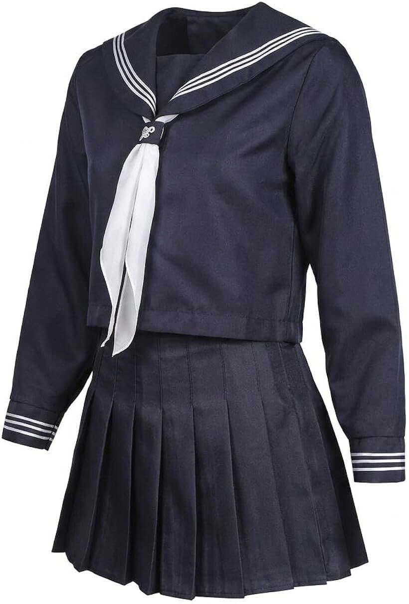 バリエーションコード : 2bk5i2f6gk商品コード2bk5i0ltot商品名セーラー服 長袖 コスプレ衣装 上着 スカート リボン 3点セット 学園祭 文化祭 撮影 仮装 パーティー 舞台 演劇 ハロウィンブランドCosMistyカラーネイビー長袖Lサイズ等L「セット内容」上着1点、スカート1点、リボン1点の合計3点セットです。靴、靴下、ウィッグ、撮影用小物などはセットに含まれていません。「商品概要」定番のセーラー服デザインを取り入れた、スクール風コスプレ衣装です。文化祭、学園祭、撮影、仮装、パーティー、舞台、演劇などのイベント衣装として使用できます。「仕様」体形や着用感には個人差があるため、購入前に商品ページのサイズ表とお手持ちの衣類を比較してご確認ください。「長袖タイプ」上着は長袖仕様です。文化祭や学園祭、季節のイベント、室内撮影、舞台衣装など幅広い用途に使用できます。「セーラー服デザイン」スクールスタイルを演出しやすい、定番のセーラー服風デザインです。上着、スカート、リボンを組み合わせたまとまりのある衣装です。「スカートデザイン」スカートはミニ丈のAライン風デザインです。セーラー風の上着と合わせることで、学生服をイメージしたコーディネートに仕上がります。「リボン付き」スクール風コーディネートのアクセントになるリボンが付属しています。上着やスカートと組み合わせて統一感のある衣装として使用できます。「ポリエステル素材」素材にはポリエステル100%を使用しています。使用後は洗濯表示や生地の状態を確認し、衣装に適した方法でお手入れしてください。「使用シーン」コスプレ、仮装、ハロウィン、文化祭、学園祭、撮影会、パーティー、舞台、演劇、余興などの衣装として使用できます。「購入前の確認」平置き寸法、着丈、身幅、ウエストなどの詳細は商品ページのサイズ表を確認し、必要なサイズと一致するかご確認ください。※ 他ネットショップでも併売しているため、ご注文後に在庫切れとなる場合があります。予めご了承ください。※ 品薄または希少等の理由により、参考価格よりも高い価格で販売されている場合があります。ご注文の際には必ず販売価格をご確認ください。※ 沖縄県、離島または一部地域の場合、別途送料の負担をお願いする場合があります。予めご了承ください。※ お使いのモニタにより写真の色が実際の商品の色と異なる場合や、イメージに差異が生じることがあります。予めご了承ください。※ 商品の詳細（カラー・数量・サイズ 等）については、ページ内の商品説明をご確認のうえ、ご注文ください。※ モバイル版・スマホ版ページでは、お使いの端末によっては一部の情報が表示されないことがあります。すべての記載情報をご確認するには、PC版ページをご覧ください。定番のセーラー服デザインを取り入れた、上着・スカート・リボンの3点セット衣装です。スクール風の雰囲気を演出しやすく、イベント、文化祭、学園祭、仮装、撮影、パーティー、舞台、演劇など幅広いシーンで使用できます。生地はポリエステル100%で乾きやすく、型崩れしにくい素材を使用しています。上着とスカートにリボンを合わせたセット内容で、まとまりのある学生服風コーディネートができます。長袖タイプのセーラー服デザインで、すっきりとした印象のスクールスタイルに仕上がります。スカートはミニ丈とAライン風の組み合わせで、コスプレ衣装やイベント衣装として使いやすい仕様です。購入前に商品ページのサイズ表をご確認ください。＊取扱説明書は付属しておりません。＊本製品は輸入品のため、ご利用には支障のない程度の小傷や汚れ等付いている場合がございます。予めご理解の上ご購入下さい。＊商品使用時、使用後の直接・間接の損害については、その責任を一切負いかねます。ご了承の上、お客様の責任の元、ご使用ください。