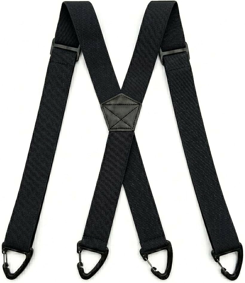 バリエーションコード : 2bkusnrwj6商品コード2bkusngk89商品名SP119 登山サスペンダー 3.8cmブランドKASSAIカラーX型4フック/ブラックX型4フック＆Y型3フックの2タイプ展開 用途に合わせて選べる2モデル。X型は安定性重視、Y型はクラシックな装着感。どちらもズレ落ちを防ぎ、幅広いパンツに対応。高弾性ストラップxアジャスターで快適フィット 伸縮性の高いストラップと無段階アジャスターにより、体型や用途に合わせてスムーズに長さ調整可能。長時間の着用でも肩への負担を軽減。カラビナフックで衣類を傷めにくい・外れにくい 強力カラビナフックでしっかり固定。クリップで挟まないので衣類を傷つけにくく、厚めの生地でも外れにくい男女兼用・豊富なカラー展開で幅広いシーンに対応 メンズ・レディース問わず使えるユニセックス仕様。作業着、カジュアル、アウトドアまで多用途で活躍。仕様 ＊幅3.8cm(38mm) 長さ調整可能(80cm～120cm)＊ゴムで伸縮します ＊Y型・3フック /X型・4フック ＊重さ：Y型・3フック 105g /X型・4フック 115g ＊材質：PU合成皮革/ ポリエステル / ゴム / 合金 / 樹脂 ＊中国製 ＊色落ち、色移りの原因となりますので他の繊維等との摩擦に ご注意ください。また汗や雨などの水気を避け、湿った場合は 乾いた布で拭いて直射日光を避け風通しのいい場所で干して下さい。※ 他ネットショップでも併売しているため、ご注文後に在庫切れとなる場合があります。予めご了承ください。※ 品薄または希少等の理由により、参考価格よりも高い価格で販売されている場合があります。ご注文の際には必ず販売価格をご確認ください。※ 沖縄県、離島または一部地域の場合、別途送料の負担をお願いする場合があります。予めご了承ください。※ お使いのモニタにより写真の色が実際の商品の色と異なる場合や、イメージに差異が生じることがあります。予めご了承ください。※ 商品の詳細（カラー・数量・サイズ 等）については、ページ内の商品説明をご確認のうえ、ご注文ください。※ モバイル版・スマホ版ページでは、お使いの端末によっては一部の情報が表示されないことがあります。すべての記載情報をご確認するには、PC版ページをご覧ください。登山サスペンダーは用途に合わせて選べる X型4フック／Y型3フックの2タイプ をラインナップ。どちらもカラビナフック式を採用し、ベルトループにしっかり固定されるため、作業中やアウトドアなど動きの多いシーンでもズレ落ちにくい安定性を発揮します。3.8cmの幅広ストラップには高弾性の伸縮素材を使用し、体の動きにしなやかにフィット。無段階アジャスターにより、体型や用途に合わせて細かく調整でき、長時間の着用でも快適さをキープします。作業現場・登山・ハイキング・普段使いなど幅広いシーンで快適に使用できます。男女兼用のユニセックスデザインと豊富なカラー展開で、多用途で活躍。日本国内検品により品質にもこだわった、長く使えるサスペンダーです。