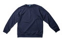 トレーナー XL サイズ 9分袖 ネイビー 無地 長袖 丸襟 メンズ レディース 兼用 秋 冬 服 作業着 パジャマ ルームウエア
