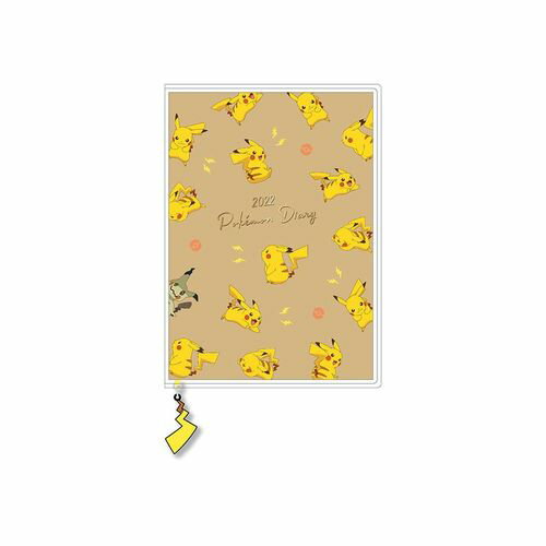 B6 マンスリー ポケットモンスター 手帳 2022年 ピカチュウ ポケモン APJ 月間 10月始まり ダイアリー キャラクタースケジュール帳 令和4年 手帖 メール便可 マシュマロポップ