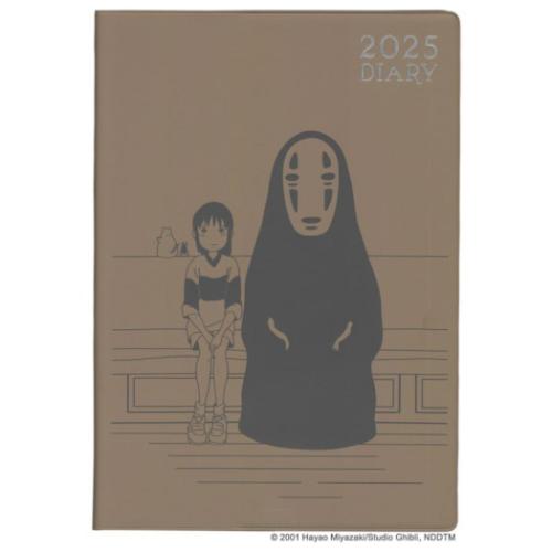 A5マンスリー手帳2025 千と千尋の神隠し 2025年月間ダイアリー 大判　OCR-04 スタジオジブリ エンスカイ スケジュール帳 10月始まり ダイアリー 令和7年手帖 メール便可 マシュマロポップのサムネイル