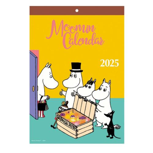 2025Calendar ムーミン 壁掛けカレンダー2025年 原画カレンダー 北欧 学研ステイフル 書き込み インテリア 令和7年暦 マシュマロポップ
