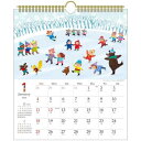 2026Calendar コロボックル 壁掛けカレンダー2026年 30角 スケジュール APJ 国内作家 アート 書き込み インテリア 令和8年暦 マシュマロ...