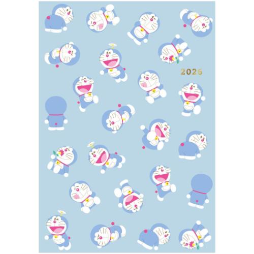 A6ダブルマンスリー手帳2026 ドラえもん 2026年月間家族ダイアリー ファミリーダイアリー 藤子F不二雄 APJ キャラクタースケジュール帳 令和8年手帖...