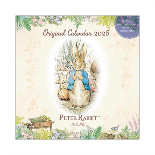 2026Calendar ピーターラビット 壁掛けカレンダー2026年 スケジュール 学研ステイフル 書き込み 絵本インテリア 令和8年暦 マシュマロポップ