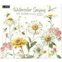 2026 Calendar LANG ラング 壁掛けカレンダー2026年 Watercolor Seasons Lisa Audit カントリー フラワー イン...