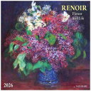 2026 Calendar TUSHITA 壁掛けカレンダー2026年 Renoir-Flower Still Life ハートアートコレクション アート 名画...