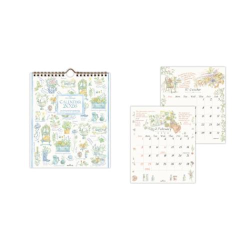 2026 Calendar ハーブカタログ リングカレンダー壁掛け＆卓上小型カレンダー2026年 日本ホールマーク ..