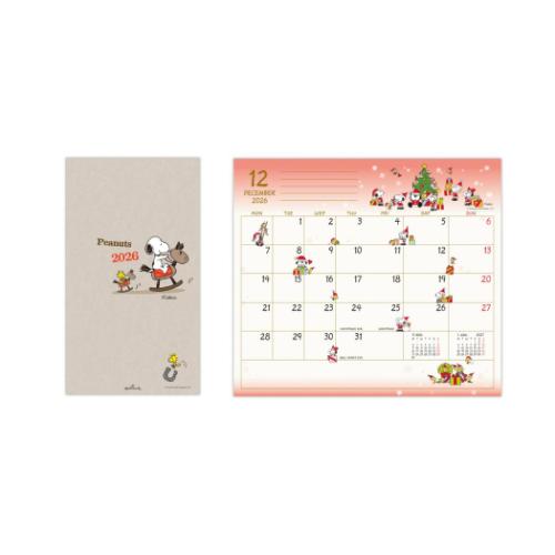 2026 diary スヌーピー スリムマンスリーダイアリー SNスリムスヌーピーと木馬 ピーナッツ 日本ホールマーク 10月始まり キャラクタースケジュール帳...