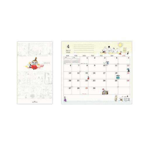 2026 diary ムーミン スリムマンスリーダイアリー MOスリムリトルミイ 北欧 日本ホールマーク 10月始まり キャラクタースケジュール帳 令和8年手帖...
