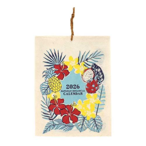 2026Calendar カレンダー S ハワイアンボタニカル 壁掛けカレンダー2026年 トモコーポレーション アー..