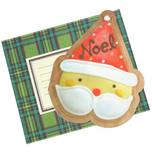 Xmas クリスマス サンタさんL Sweets Holicクリスマスカード 封筒付き グリーティングカード