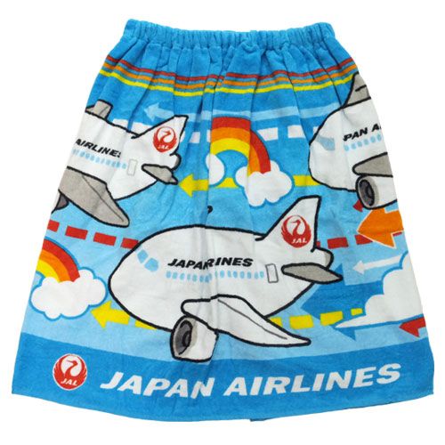 60cm丈巻き巻きタオル エアウェイ JAL 日本航空 ラップタオル丸眞 キッズ 海 プール 着替え ティーンズ 雑貨 店 ティーンズ 雑貨 通販 マシュマロポップ