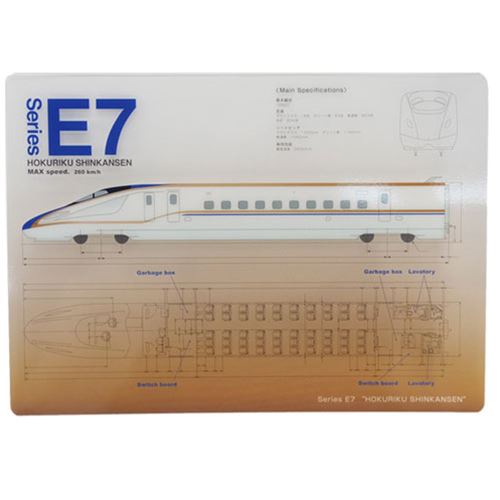 設計図面下敷き E7系北陸新幹線 281279 鉄道 RAILWAY 下敷きジェイエム 文房具 電車 ステーショナリーグッズ店 マシュマロポップ ティーンズ 雑貨 通販 マシュマロポップ