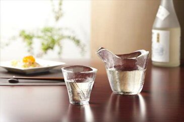 取寄品 津軽びいどろ 耐熱ガラス酒器 天開盃 3個セット クリア アデリア 90ml 日本酒 熱燗 日本製石塚硝子