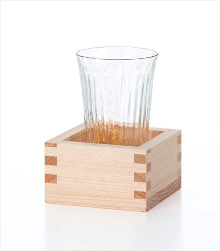 取寄品 津軽びいどろ 日本酒グラス 枡酒杯 朧月夜 星 アデリア 150ml 日本製 ギフト 雑貨 石塚硝子