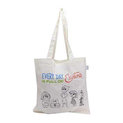 エコマーク付コットンバッグ オールスター インサイドヘッド エコバッグ ディズニー スモールプラネット かわいい お買い物かばん ティーンズ 雑貨 マシュマロポップのサムネイル