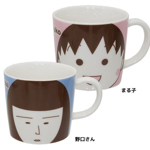 フェイス マグS まる子 野口さん ちびまる子ちゃん マグカップ 金正陶器 ギフト 雑貨 日本製食器 アニメティーンズ ジュニア マシュマロポップのサムネイル