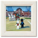 ミニアート フレーム TOKYO STATION リサとガスパール フレンチ アート 額付ポスター 可愛い ギフト ティーンズ ジュニア 取寄品 マシュマロポッ...