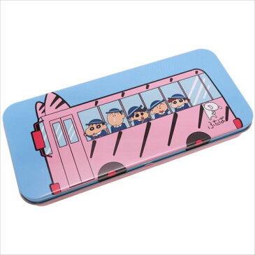 キャラカンペン 幼稚園バス クレヨンしんちゃん 缶ペンケース スモールプラネット 小学生 中学生 文具 アニメティーンズ ジュニア マシュマロポップ