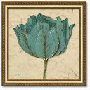 Art Frames ゴールドターコイズチューリップ ダイアン スティムソン フラワー アート 花 額付き ポスター インテリアグッズ 取寄品 マシュマロポップ