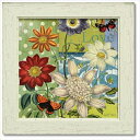 Art Frames ポルカドットデイジー ウォルター ロバートソン フラワー アート 花 額付き ポスター インテリアグッズ 取寄品 マシュマロポップ