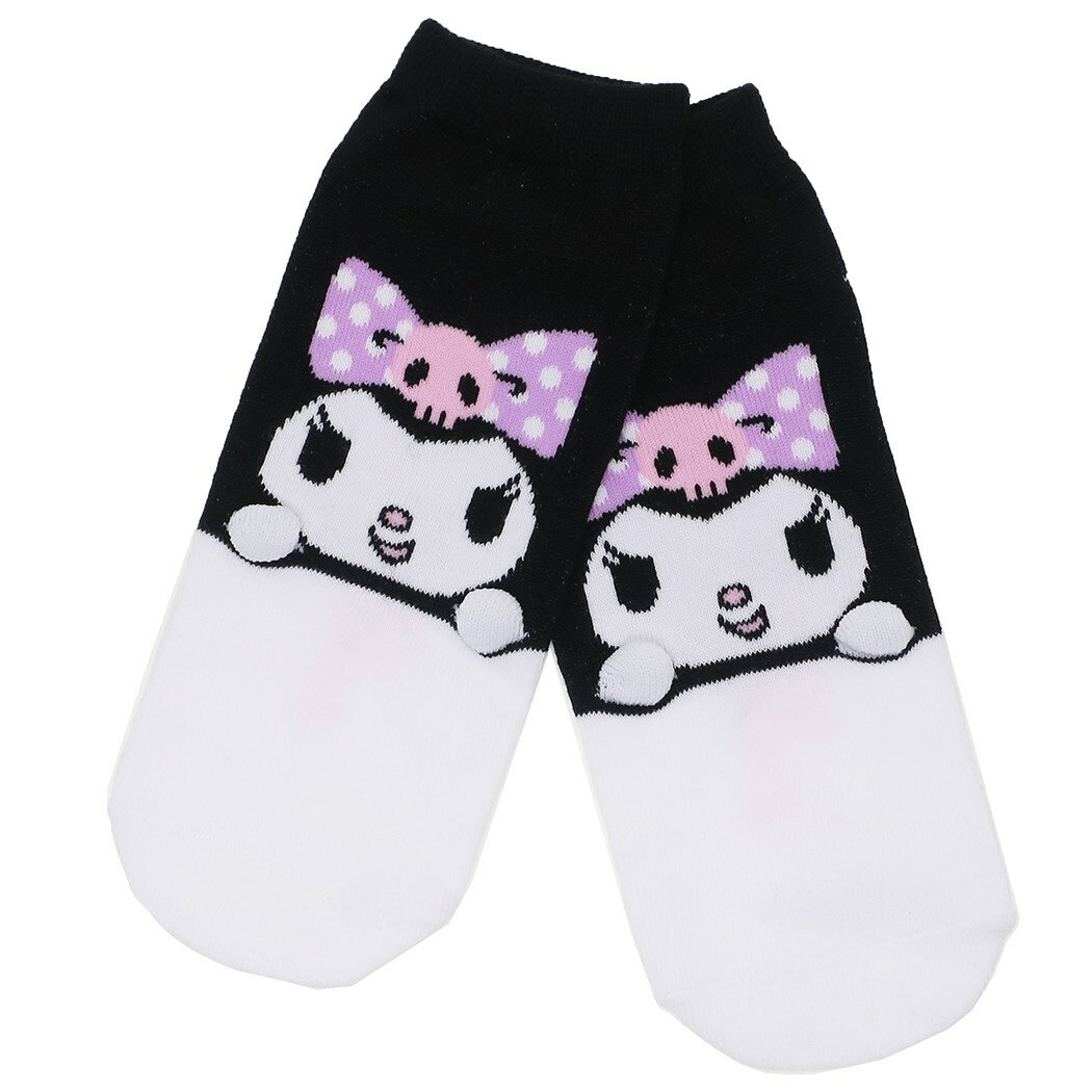 レディース 手付き ソックス フェイス クロミ 女性用 靴下 サンリオ スモールプラネット 22-24cm ファッション 雑貨 ティーンズ ジュニア メール便可 マシュマロポップのサムネイル