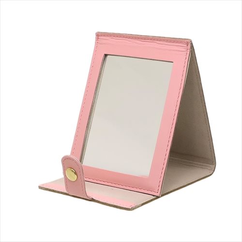 レザー製スタンドミラー ステンドグラスコレクション おしゃれキャット マリー 本革手鏡 ディズニー ディバージョン 日本製 牛革 ティーンズ ジュニア マシュマロポップ