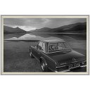 B ＆ W PHOTOGRAPHY MB 230SL メルセデス ベンツ デザイナーズアート 写真 アート 美工社 モノクロ クラシックカー 白黒 額付き インテリア 雑貨 取寄品 マシュマロポップ