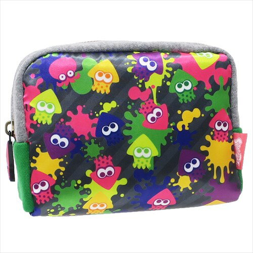 スクエアポーチ イカ スプラトゥーン2 コスメポーチ nintendo 三英貿易 小物入れ ティーンズ ジュニア マシュマロポップのサムネイル