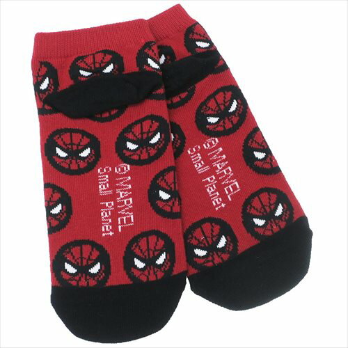 レディースソックス アイコンパターン スパイダーマン 女性用靴下 MARVEL スモールプラネット 22-24cm キャラックス ティーンズ ジュニア メール便可 マシュマロポップ