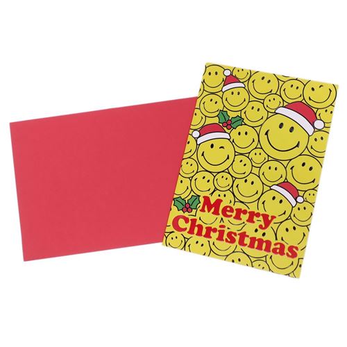 封筒付き クリスマスカード 461 スプリング付き スマイリーフェイス グリーティングカード Smiley Face アクティブコーポレーション かわいい 日本製 ティーンズ ジュニア メール便可 マシュマロポップのサムネイル